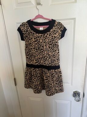 Gymboree Black & Tan Leopard Print Girls' Dress